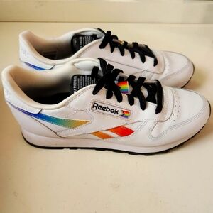 Reebok "All Types of Love" Pride themed sneakers.